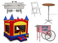 Party rentals in Terrell, Rockwall, Gun Barrel City and Mabank Texas